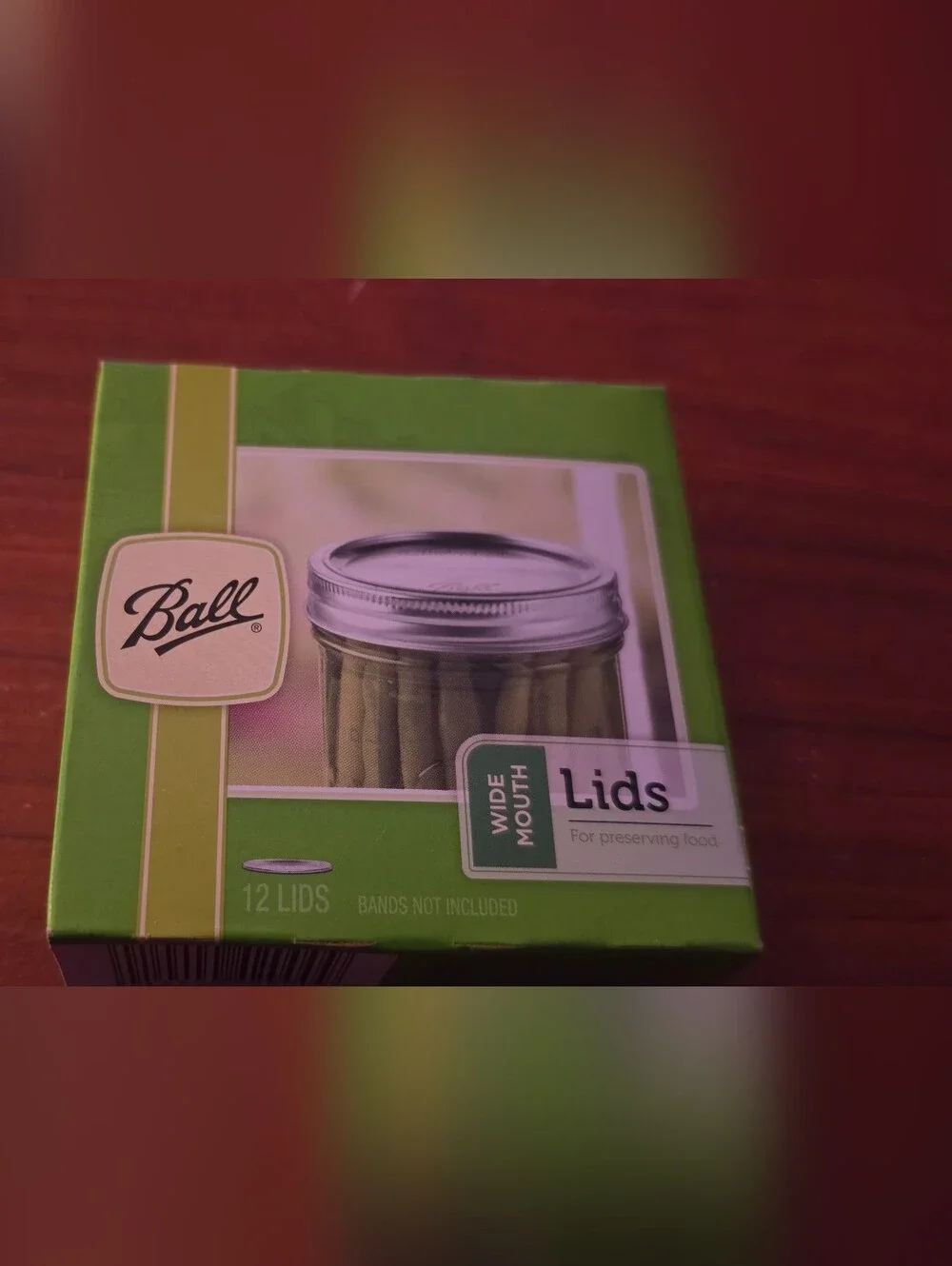Ball Wide Mouth Canning Jar Lids 12 Count - Green Packaging-3 Packages Included
